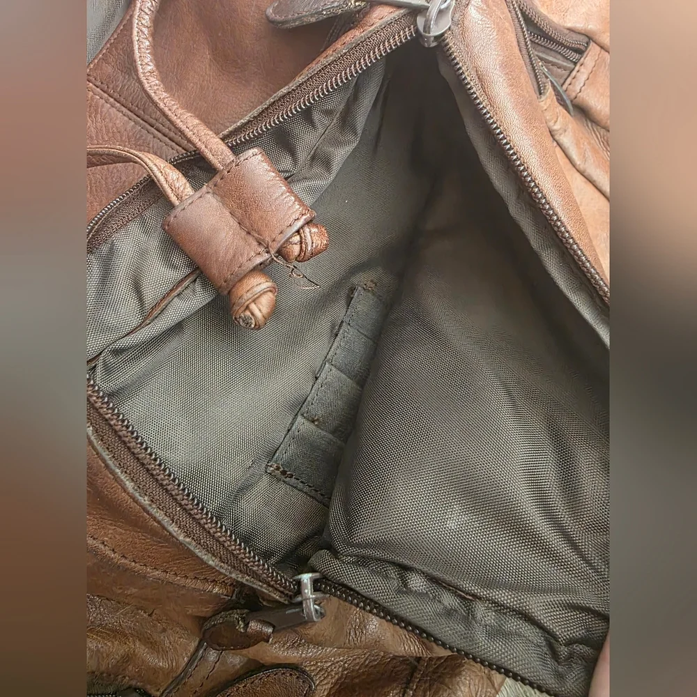 Vintage Wilsons Leather Boho Adventure Laptop Brown Men's Backpack 2000s Classy